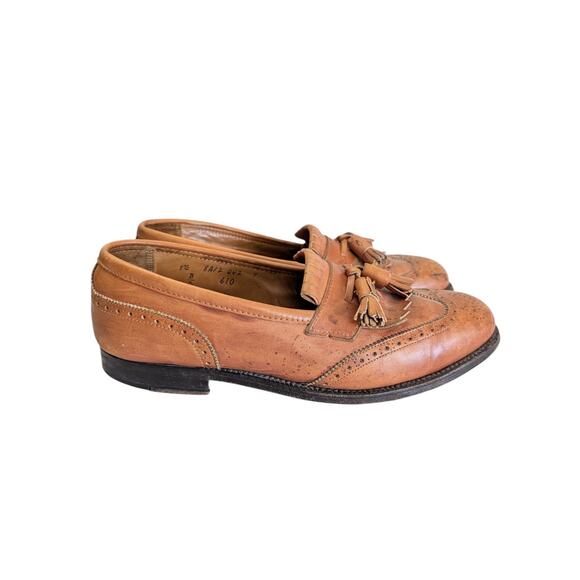 Alden 610 Wingtip Kiltie Tassel Loafer Size 9.5 Mens B/D Brown Leather USA main image 16